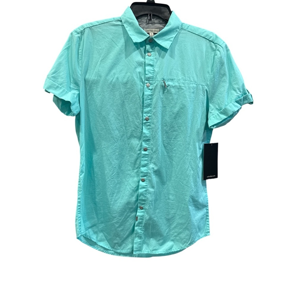 Calvin Klein Jeans Turquoise Casual Shirt